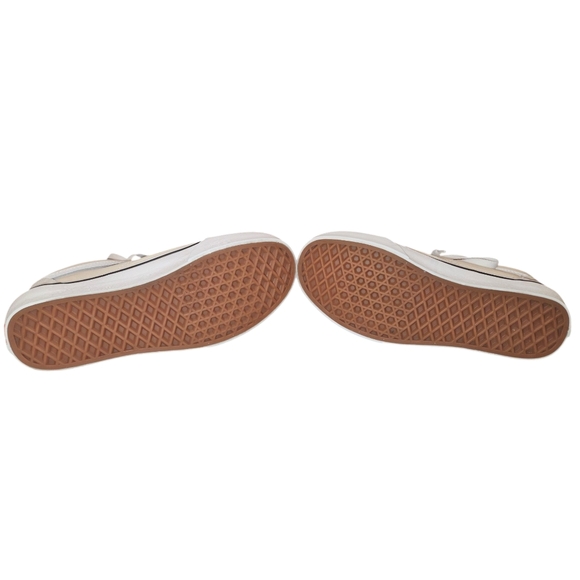 Vans Old Skool Cream Sneakers Unisex Mens 5.5 Womens 7 - Picture 7 of 8